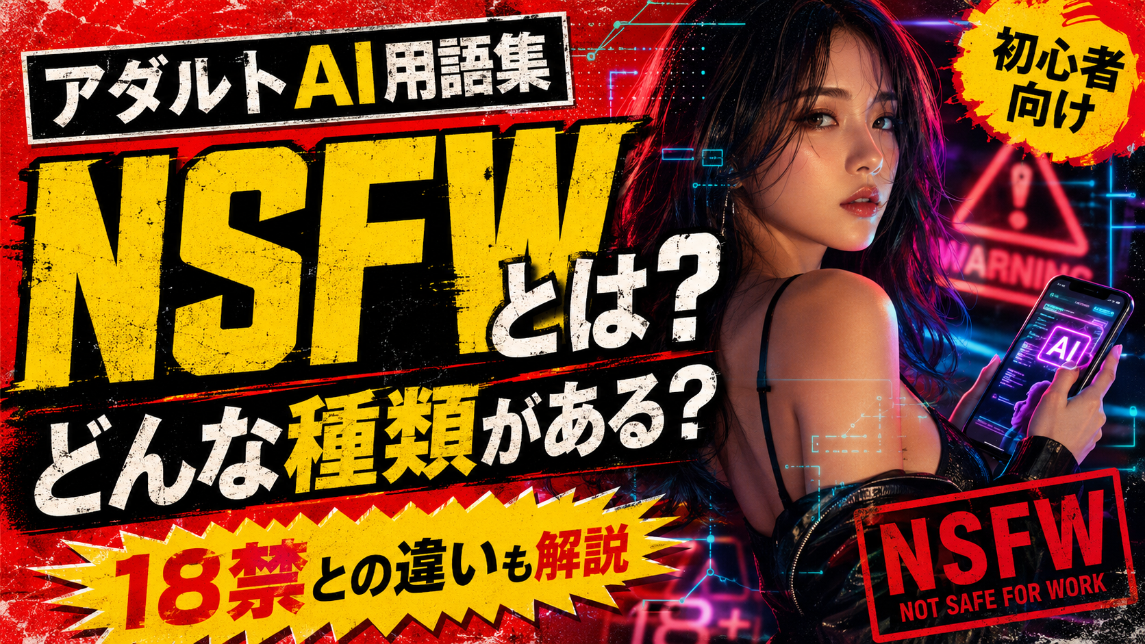 NSFWとは？どんな種類がある？